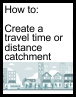 How to create a drivetime or distance ring catchment